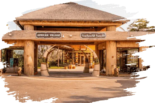 african village at dubai safari park