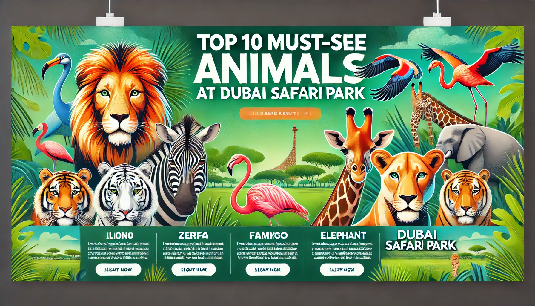 Top 10 Must-See Animals at Dubai Safari Park